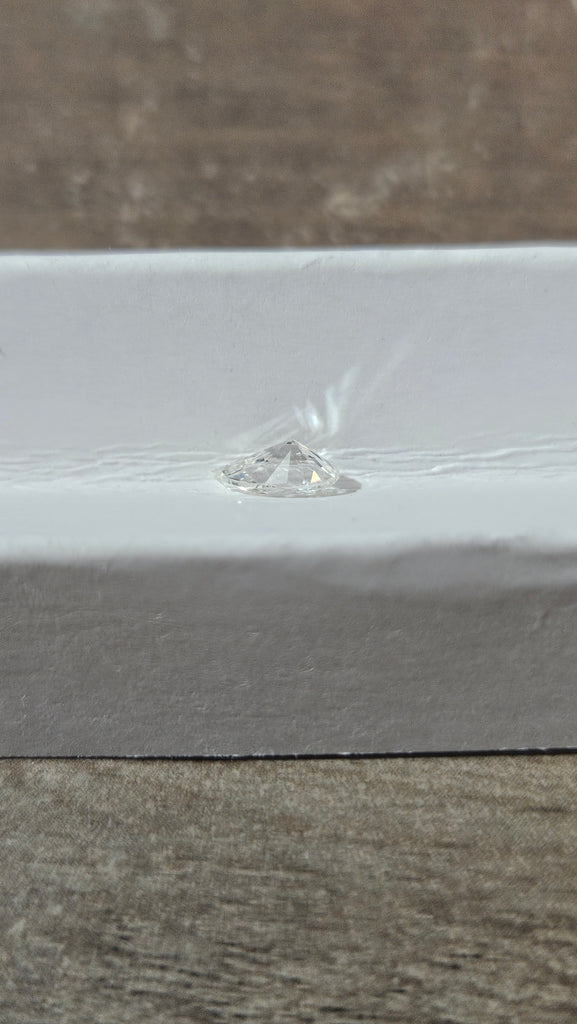 0.51 CT Natural Pear Shape F I1