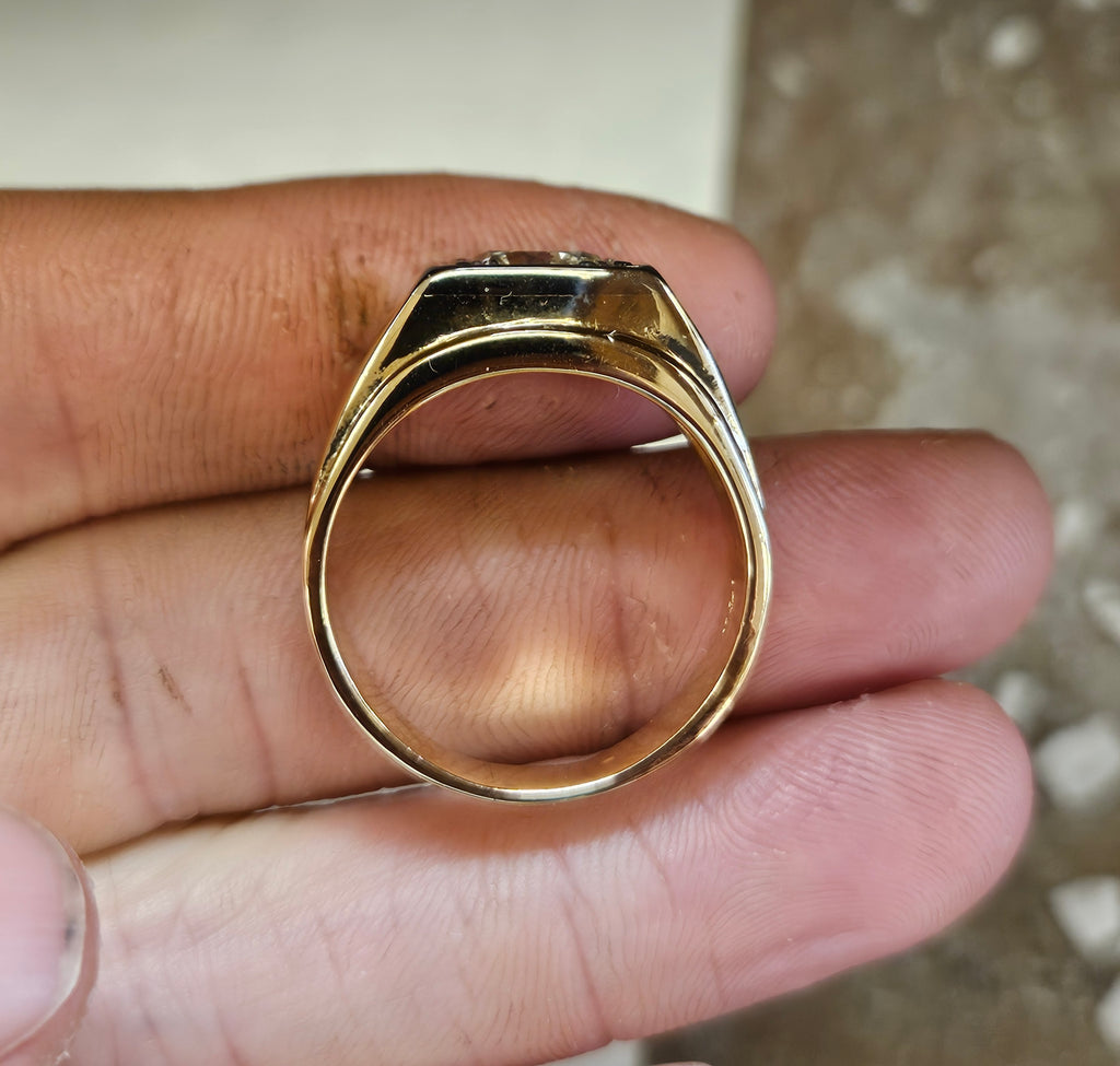 Estimated 1.60 Natural Round Brilliant Cut Diamond Ring I2 JK
