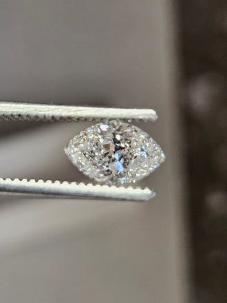 GIA 0.97 CT Marquise Diamond, F, I1