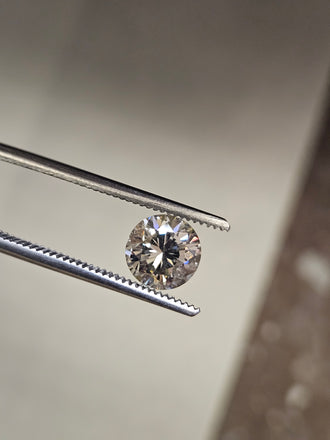 1.42 CT Round Brilliant Cut Natural Diamond, MN, I1-I2