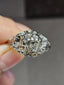 1.00 CT Natural Old European Cut Diamond Ring, SI2-I1, I-J, 2.81 Grams 18k Gold
