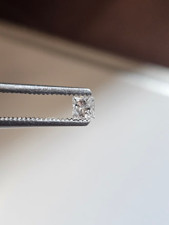 .22 CT Natural Princess Cut F-G imperfect