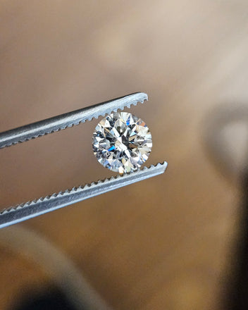 GIA 0.72 CT Round Diamond, H, I2 -65