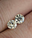 GIA 1.42 CTTW Natural RB Studs M-N SI2-I1