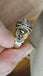 Center EST 0.70CT Natural RB Mens Masonic Diamond Ring, I-J, I1-I2