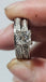 Center 1.01 CT Natural Princess Diamond Ring, H-I, SI1 (-75 + Gold)