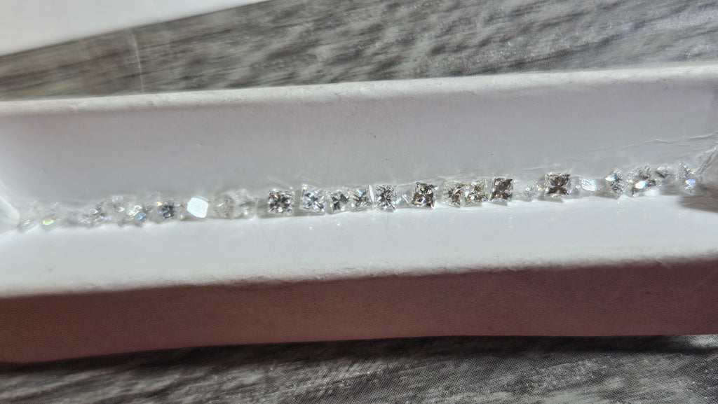 Natural Princess Diamond Lot, SI-VS F-I Color 2.28 CTW (110 PC)