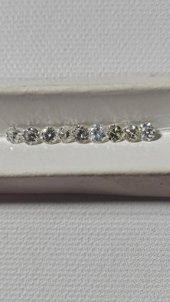 2.39 TCW Natural RB 1/4 CT Parcel SI1-I2 (9 stones) AVG .26  241PPC