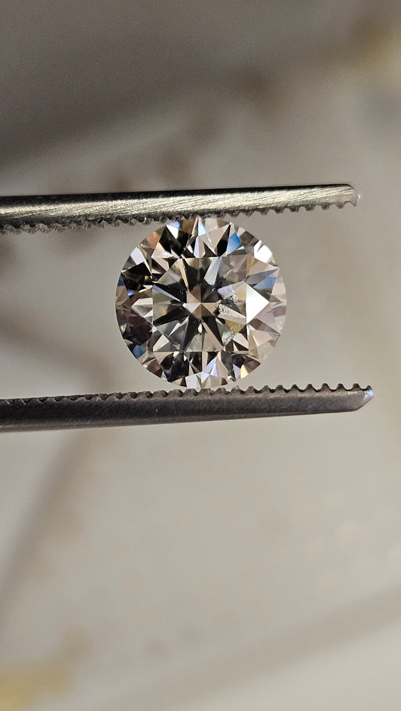 IGI 1.50 CT Natural Round Brilliant Diamond, J, VVS2