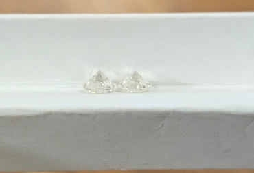 1.08 TCW J-K I2 Natural Round Brilliant Cut Matched Diamonds