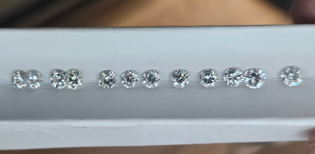 2.34 TCW Natural Round Diamond Parcel Imperfect 1/5ths 235PPC