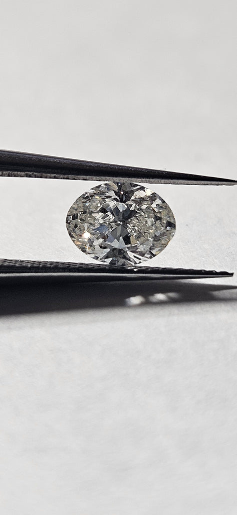 GIA 0.70 CT Natural Oval Diamond, I, SI2 -60