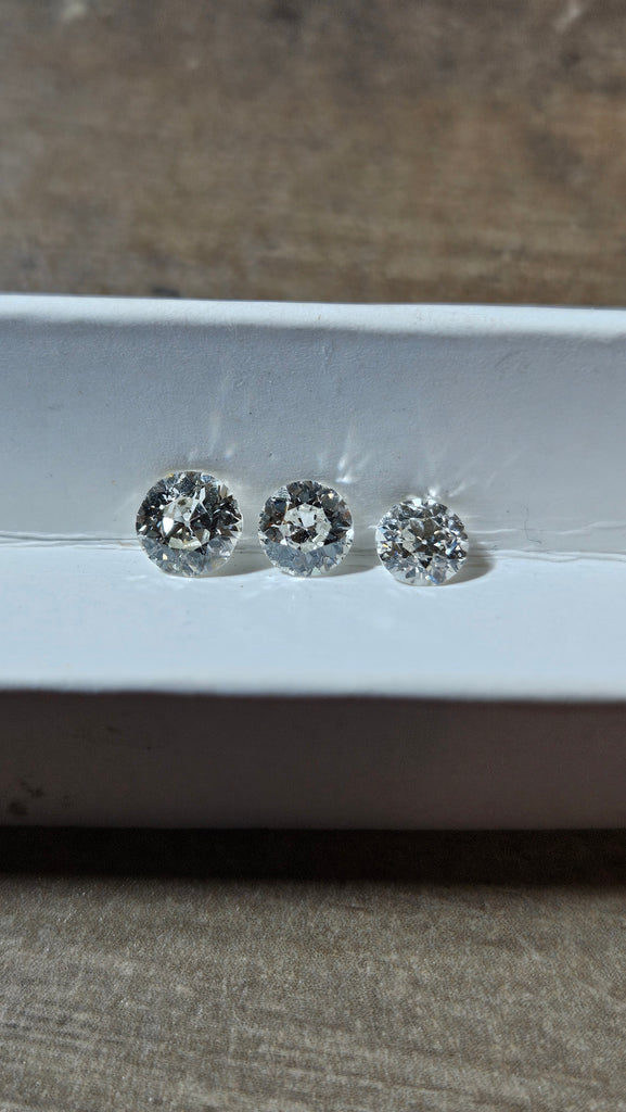 1.05 TCW Natural Old european Cut Parcel AVG .35 CT 1/3rds SI2-I1