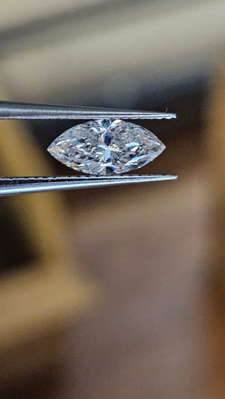 0.66 CT Natural Marquise Cut HI I1