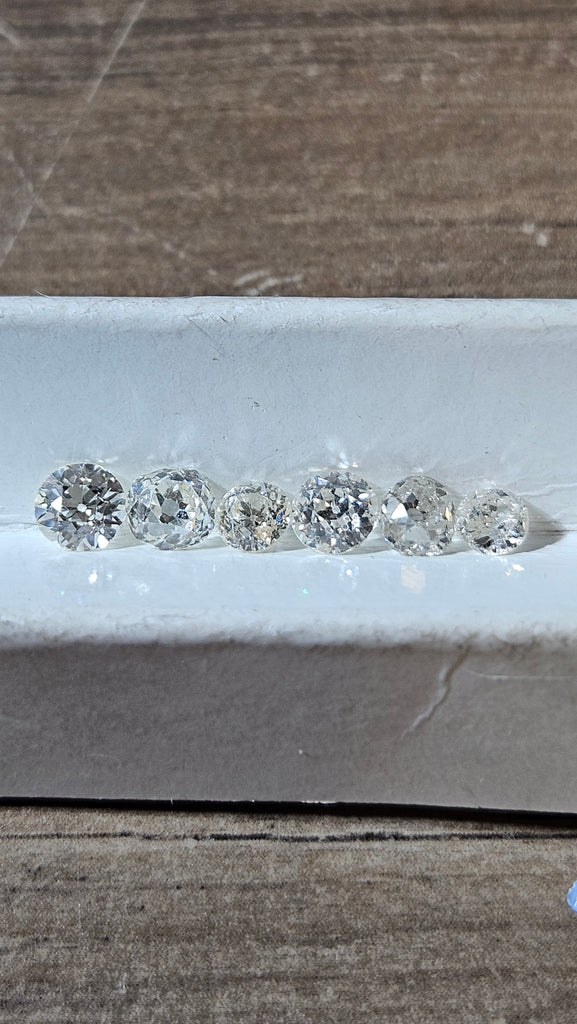 6 Old European Cut Natural Lot 2.13 TCW AVG.35CT SI1-I2
