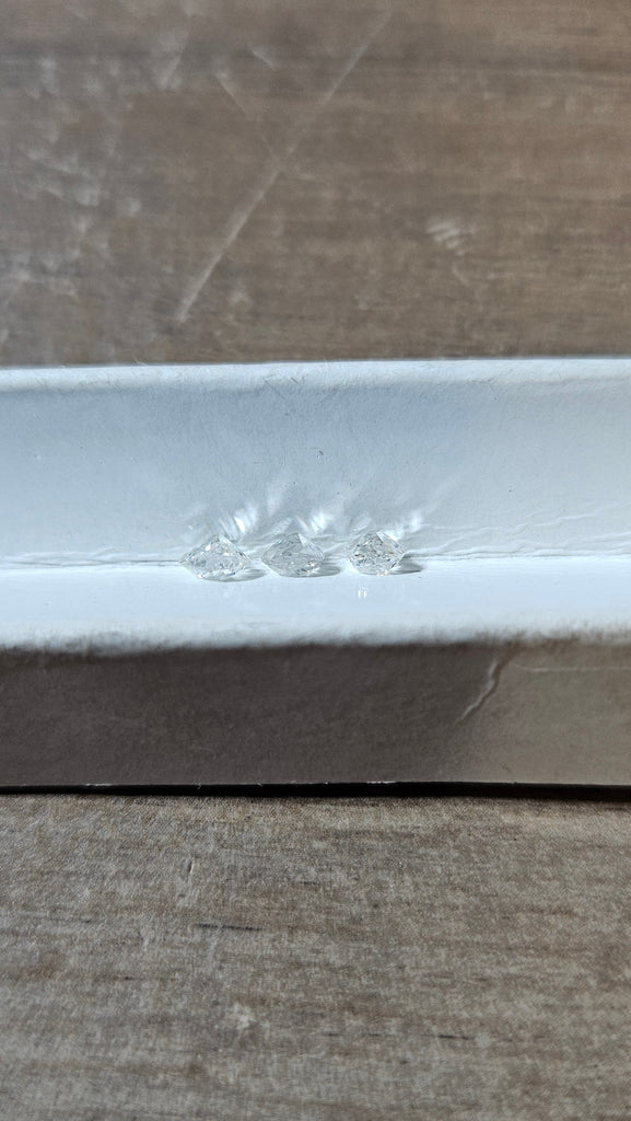 3 Old European Cut Natural Lot 0.85 TCW AVG.28CT GHI-VS
