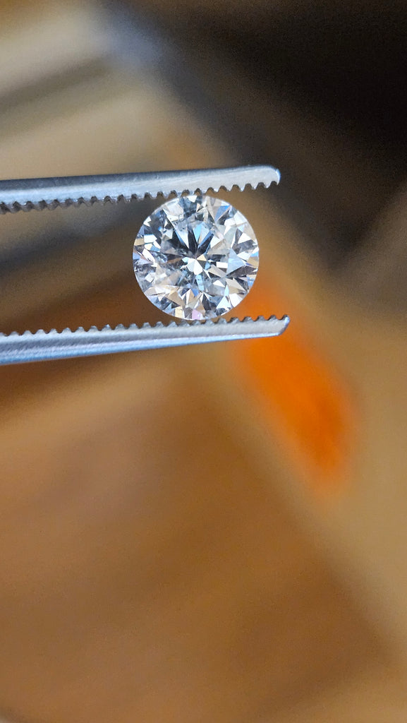 1.00 CT Natural Round Brilliant, H, I1-I2