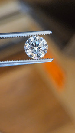 1.00 CT Natural Round Brilliant, H, I1-I2