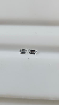 0.16 TCW Natural Trapezoid Cut Diamonds F-G VS Match