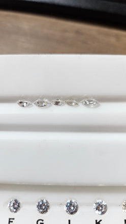 1.50 CTW Natural MQ Cut Parcel AVG .30 White SI 5 stones