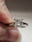 Center 1.51 CT Natural Princess H-I I2 Ring