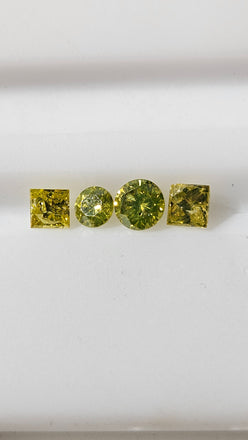 1.36 TCW Natural Color Treated Diamonds AVG 0.34