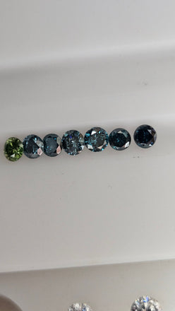 1.64 TCW Color Natural Treated Diamonds AVG 0.23