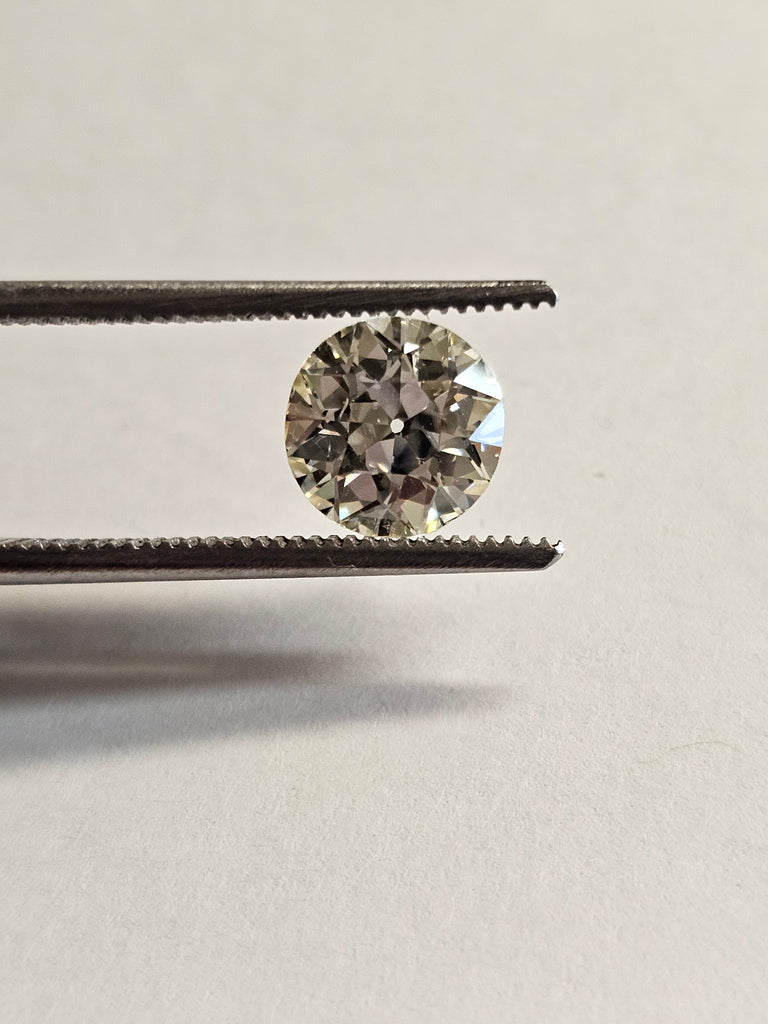 1.78 CT Natural Old European Cut Diamond, Fancylike Yellowish, VS1