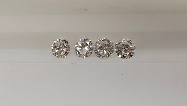 .98 TCW Natural Round Brilliant SI-VS AVG 1/4 CT Parcel
