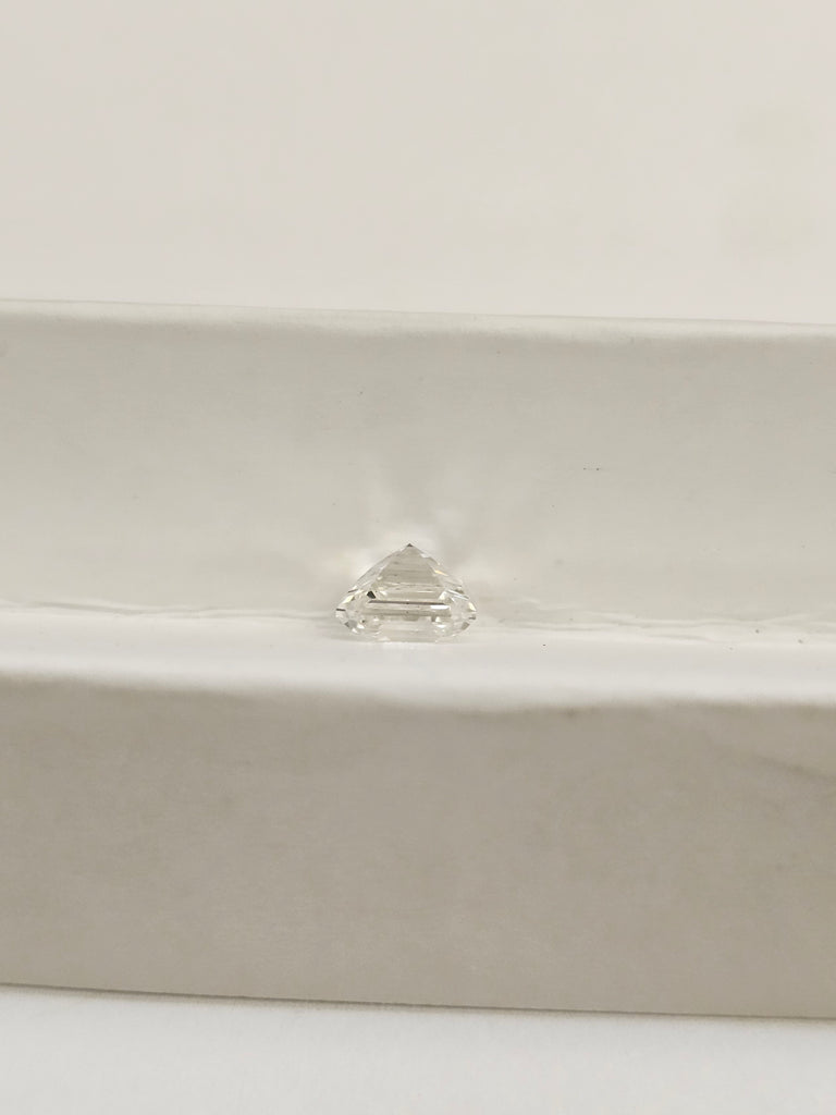 GIA 1.00 CT Natural Square Emerald Diamond, G, VS1
