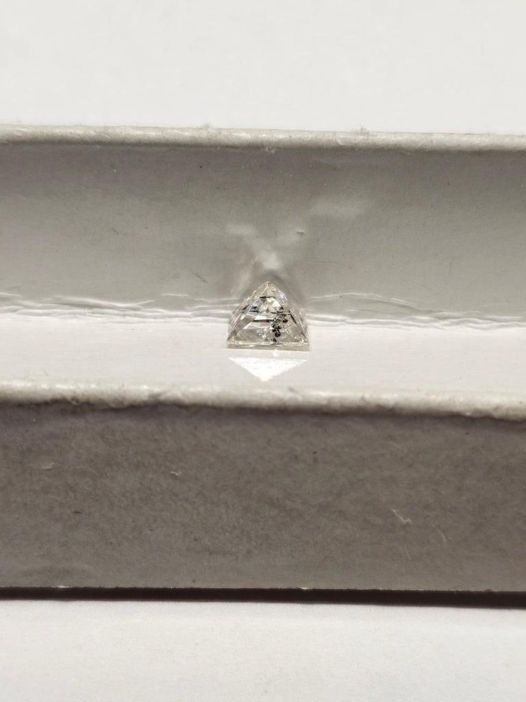 0.80 CT Natural Princess Cut J I2