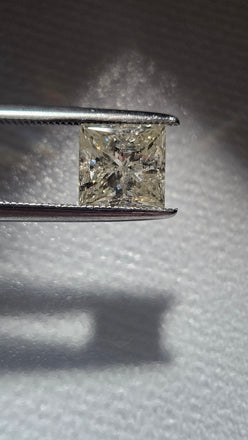 2.11 CT Natural Princess Cut Diamond M-N I2 -75