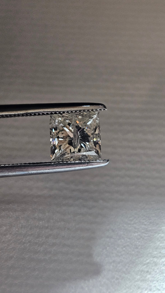 1.68 CT Natural Princess Cut M-N I2 -70