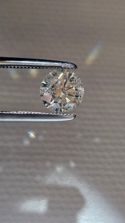 1.20 CT Natural Round Brilliant , IJ I2