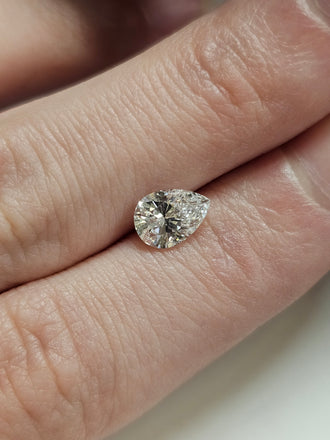 GIA 1.01 CT Natural Pear Diamond, F, I1