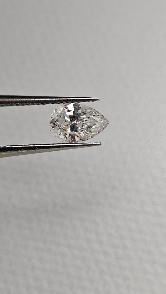 0.52 CT Natural Pear G-H I1-I2