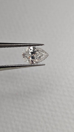 0.52 CT Natural Pear G-H I1-I2
