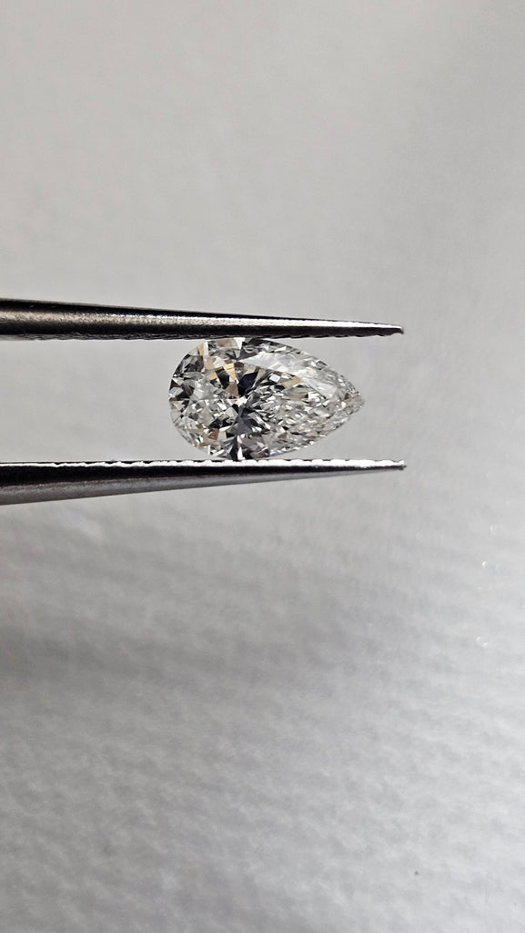 0.51 CT Natural Pear Shape F I1