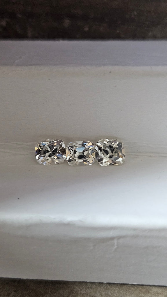 0.61 CTW 3 Natural Old Cuts SI1-SI2