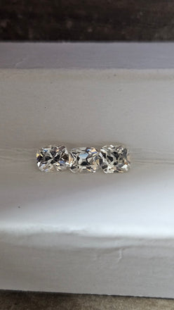 0.61 CTW 3 Natural Old Cuts SI1-SI2