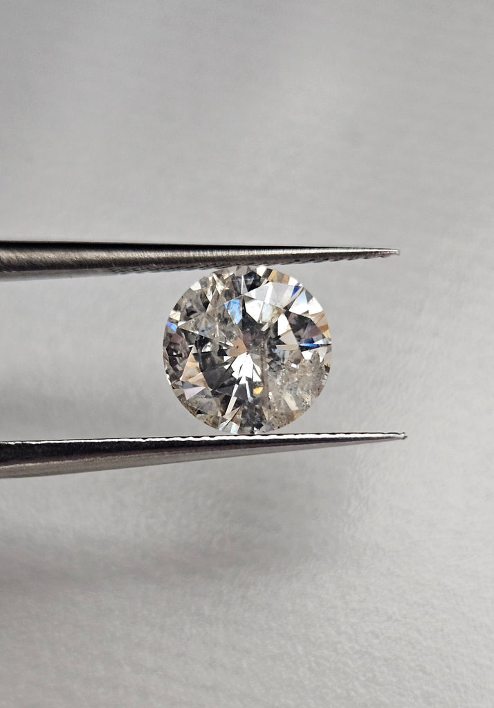 2.00 CT Natural Round Brilliant K-L I2 -70