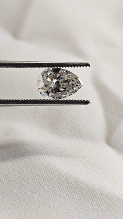 GIA 1.62 Natural Pear Cut J I1 VG VG