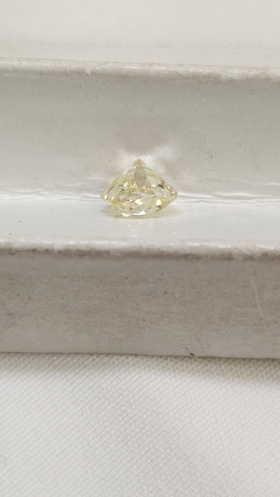 1.25 CT Natural Old Cut Fancy-like Yellow VS1