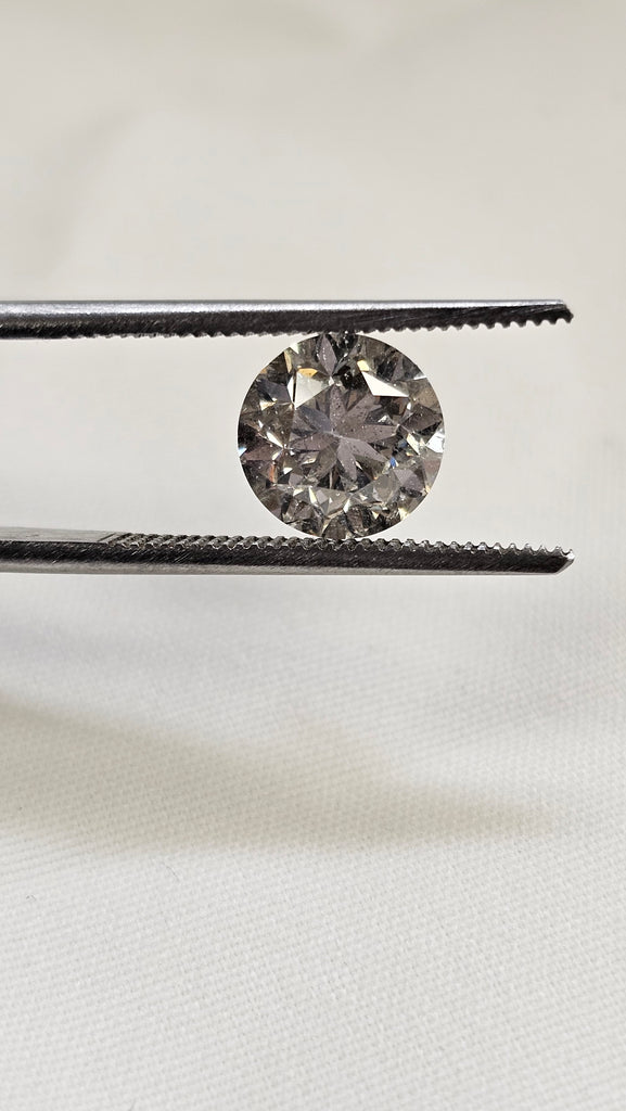 3.00 CT Natural Natural Round GH I2