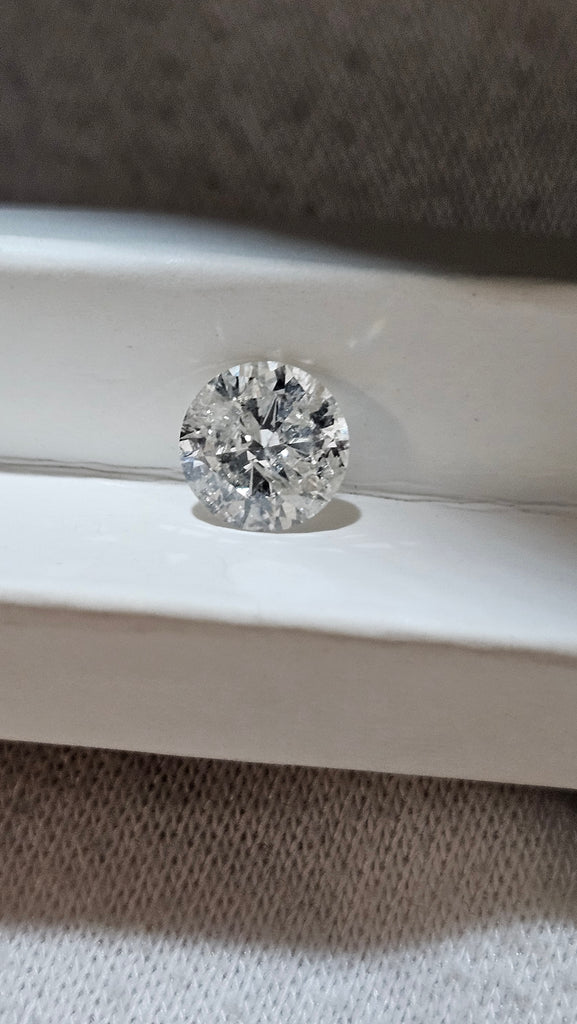 1.37 CT Natural Round Brilliant Cut HI Imperfect 400PPC