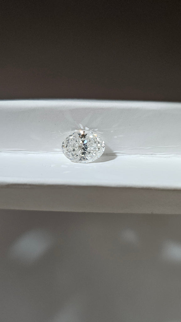 GSI 1.50 CT Natural Oval Cut H SI2 EX EX