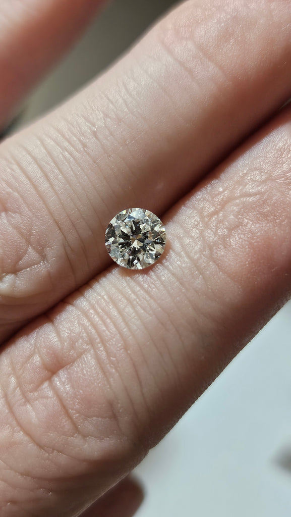 GIA 1.00 CT Natural Round Brilliant I I1 EX EX EX