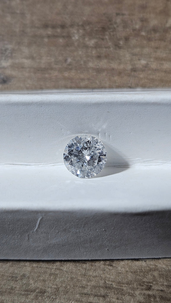 0.98 CT Natural Round Brilliant HI I2-I3