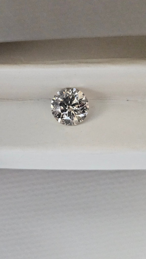 1.11 CT Natural Round Brilliant Grey Imperfect