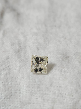 1.28 CT Natural Princess Cut Treated LM SI